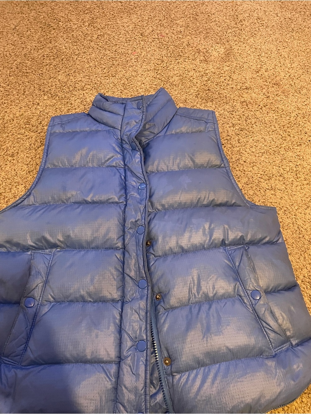 J. Crew Electric Blue Quilted Vest